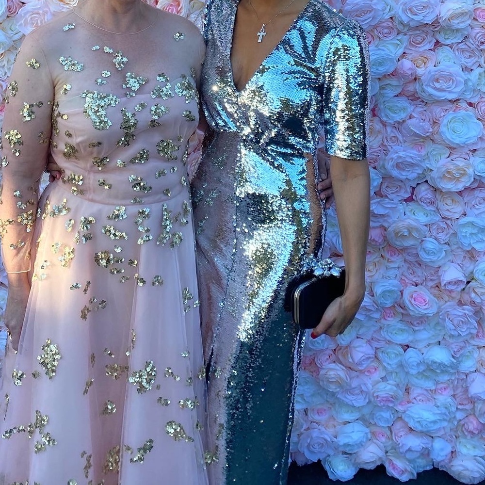 Saloni Sequin Eden Dress